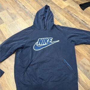 Nike Blue Sweatshirt with Iconic Logo